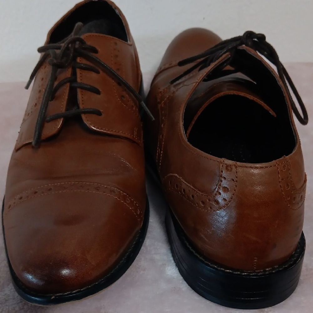 Stacy Adams Rich Brown Leather Oxfords